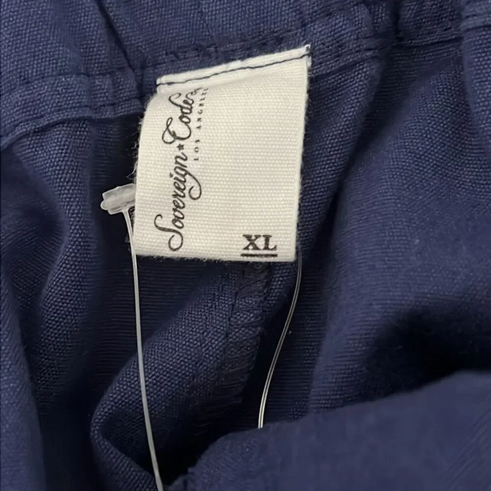 Sovereign Code Men's Navy Belted Shorts NWT